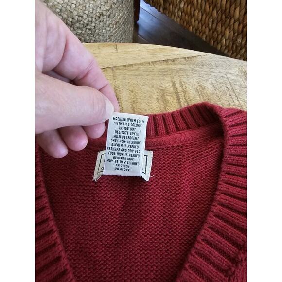 L.L Bean 100% Cotton Pullover Knit Sweater Men's Size L EUC - Picture 6 of 8